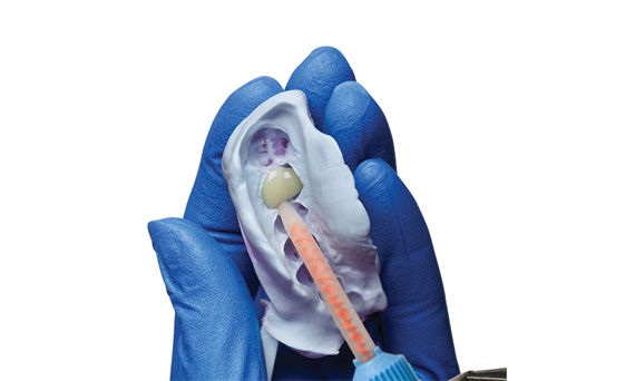 Image of Integrity Multi Cure material  in hand 